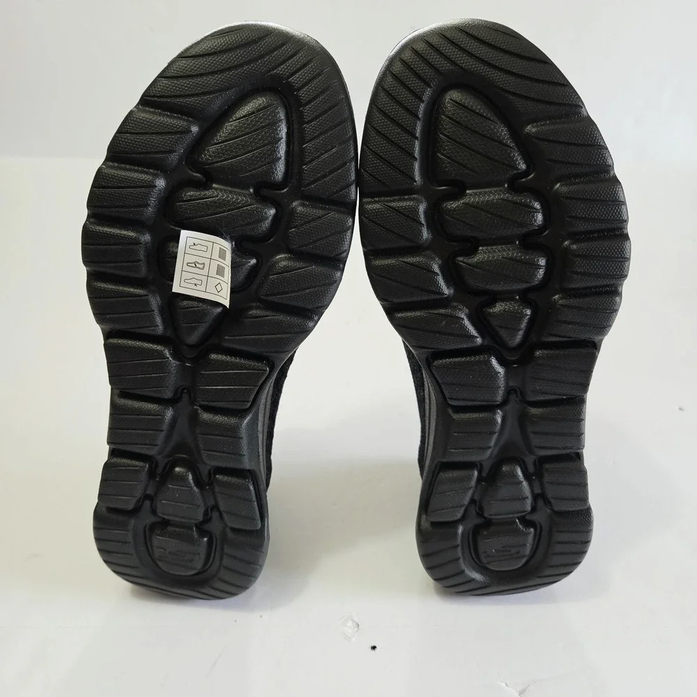 S Sport by Skechers Shoes Womens 8.5 Malvina Comfort Slip On Sneakers Black Mesh